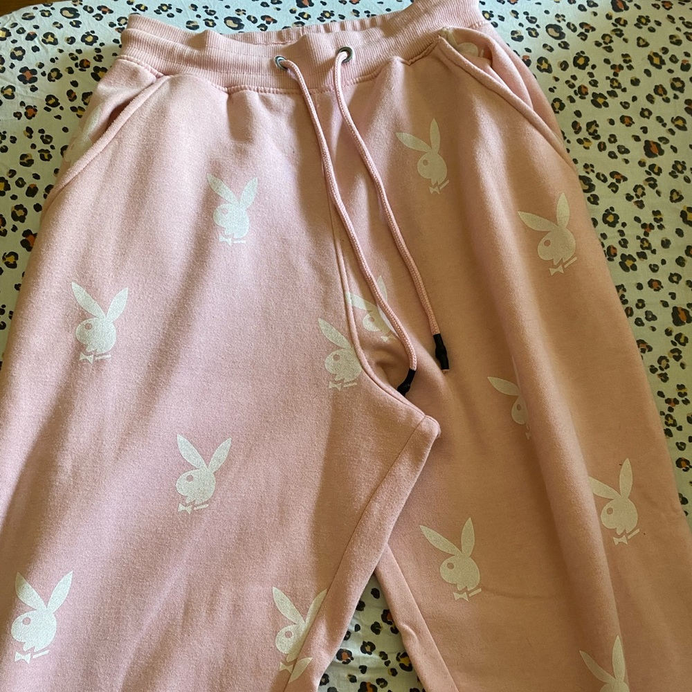 Pink Playboy Sweatpants